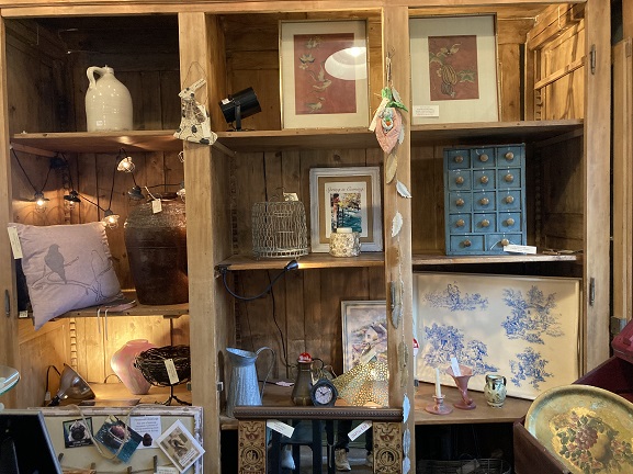 Inside the barn shop