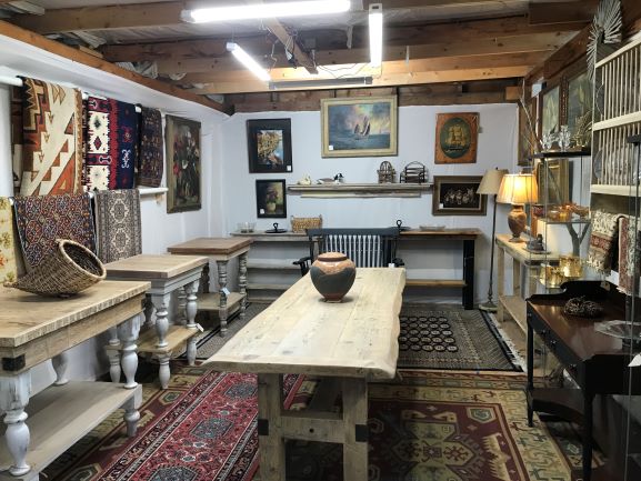 Inside the barn shop