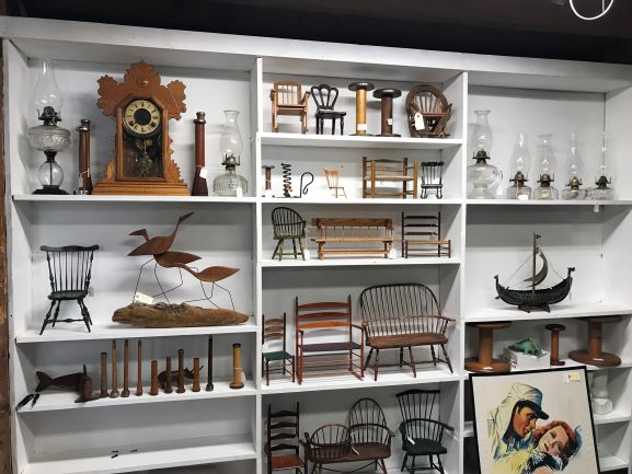 Inside the barn shop
