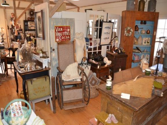 Inside the barn shop