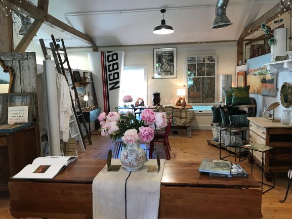 Inside the barn shop