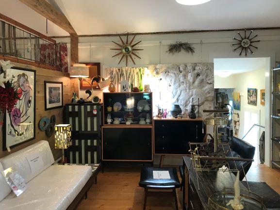 Inside the barn shop
