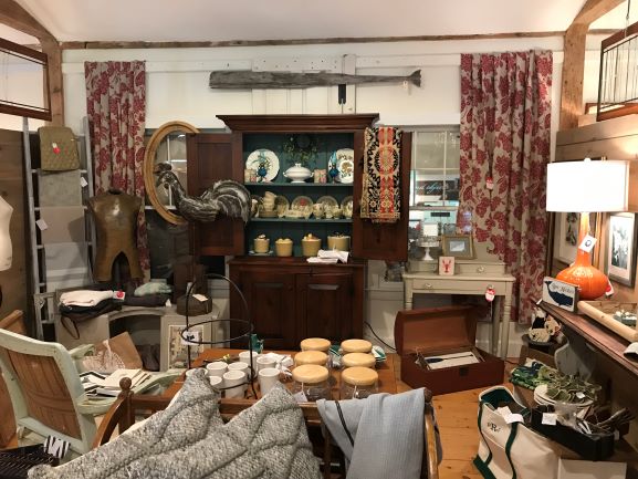 Inside the barn shop