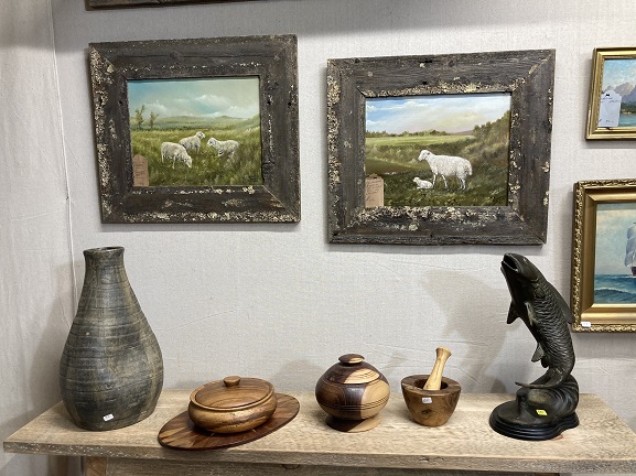 Inside the barn shop
